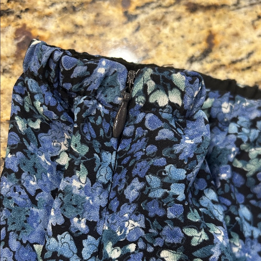 Danny & Nicole Blue Floral 2 piece Dress - Picture 11 of 14